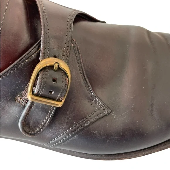 Alden 954 Burgundy Horween Shell Cordovan Single Monk Mens Shoes 10 B/D